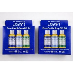 Dr. Bronner's Pure-Castile Soap Gift Set 2-Pack Travel Size 6oz Total